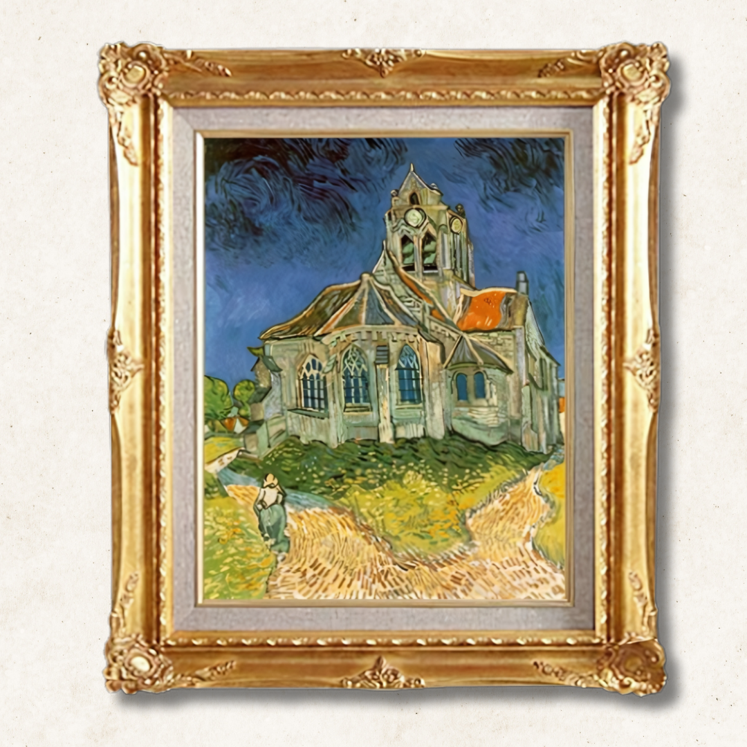 Vincent van Gogh - The Church at Auvers  F6 | Gallery-Quality Hand-Painted Oil Painting