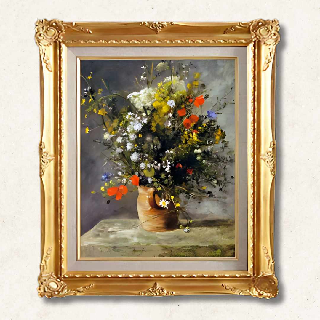 Pierre-Auguste Renoir - Flowers in a Vase  F6 | Premium Hand-Painted Oil Painting - Commodore Club Art