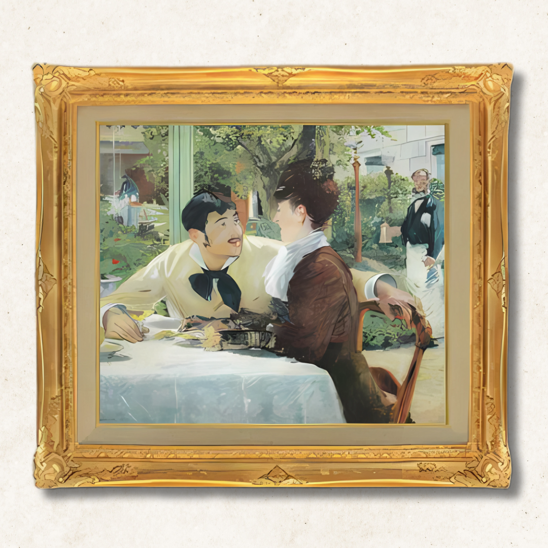 Edouard Manet - The Garden of Pere Lathuille F10 | Premium Hand-Painted Oil Painting