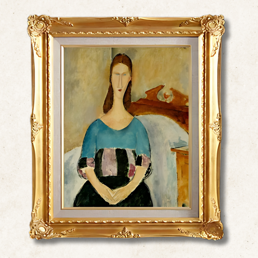 Amedeo Modigliani | Portrait of Jeanne Hebuterne   F6 Wall Art - Hand-painted oil painting