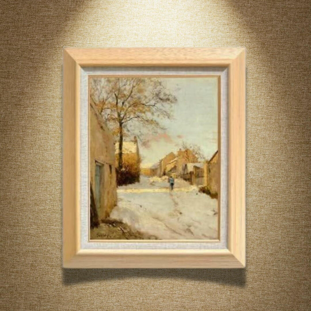 Alfred Sisley | A Village Street in Winter   F6