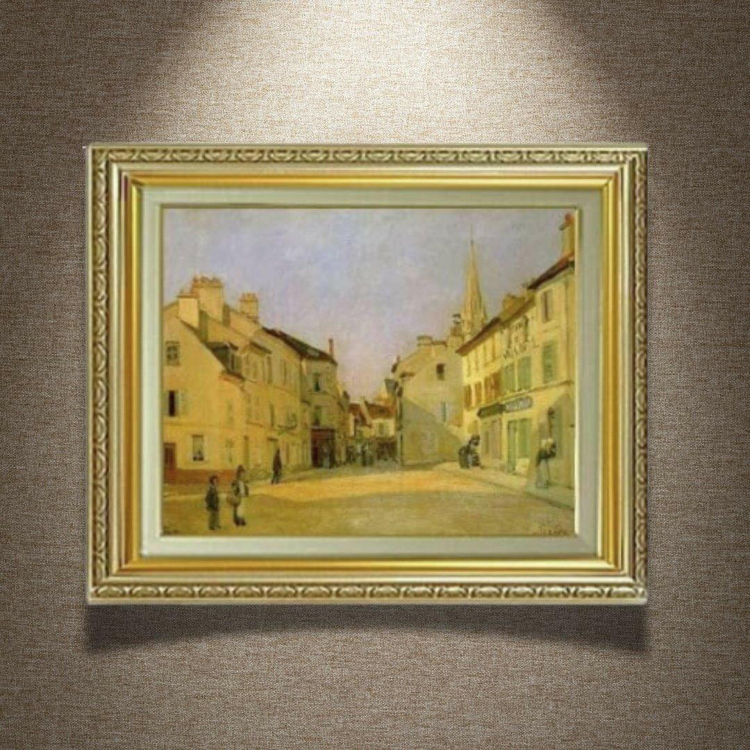 Alfred Sisley | Place in Argenteuil  F6  Wall Art - Hand-painted oil painting -  | High-Quality Oil Painting.