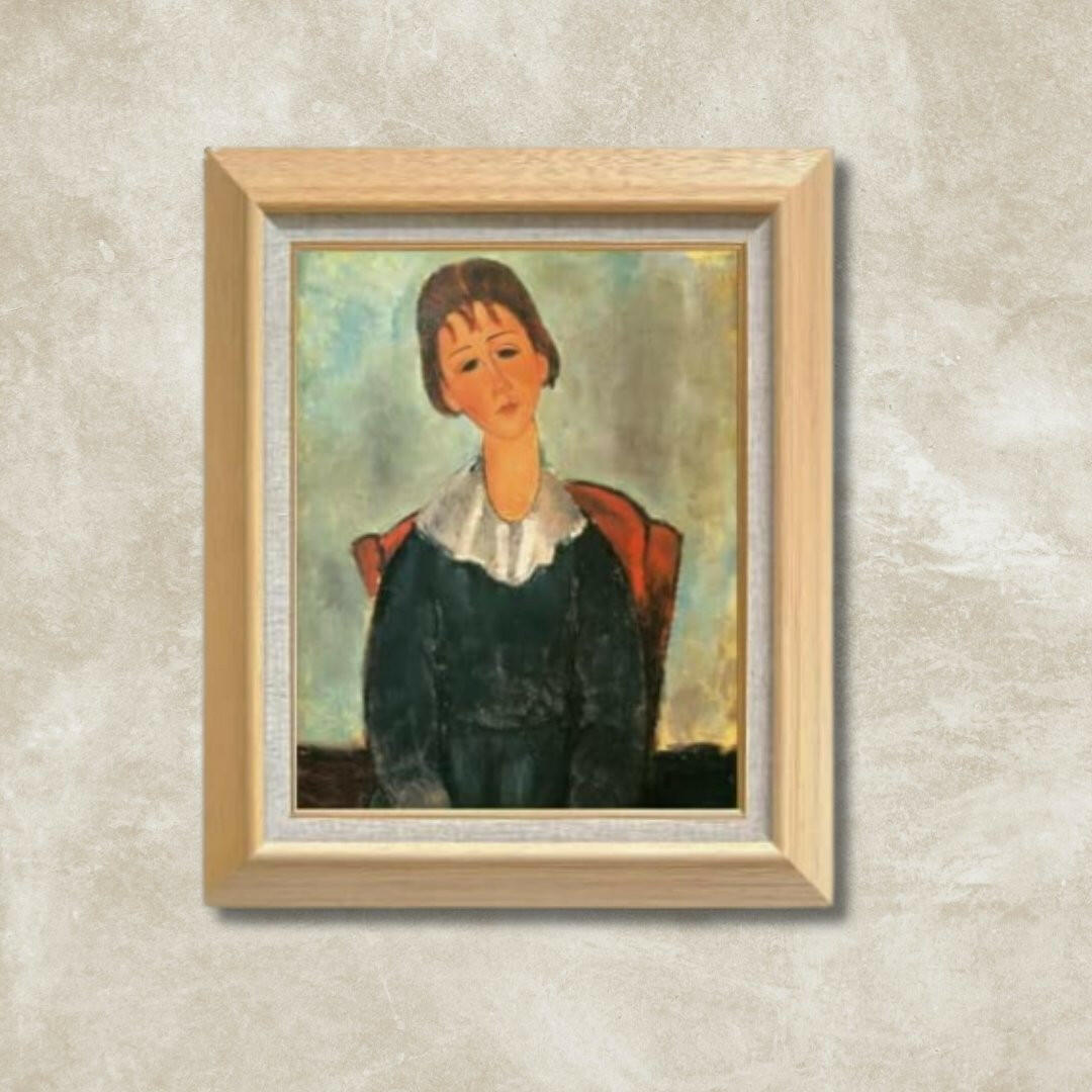 Amedeo Modigliani | Portrait of a Girl (Jeanne Huguette) F6 Wall Art - Hand-painted oil painting -  | High-Quality Oil Painting.