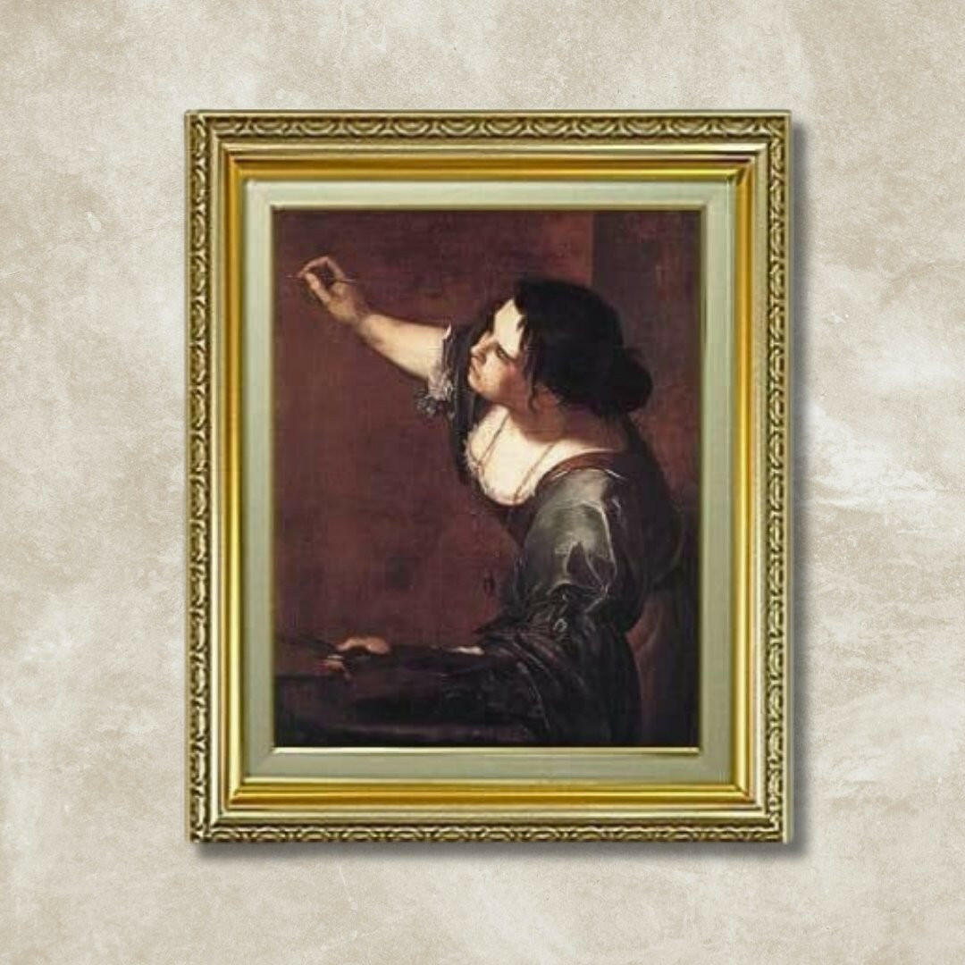 Artemisia Gentileschi | Self-portrait as the Allegory of Painting F6 Wall Art - Hand-painted oil painting