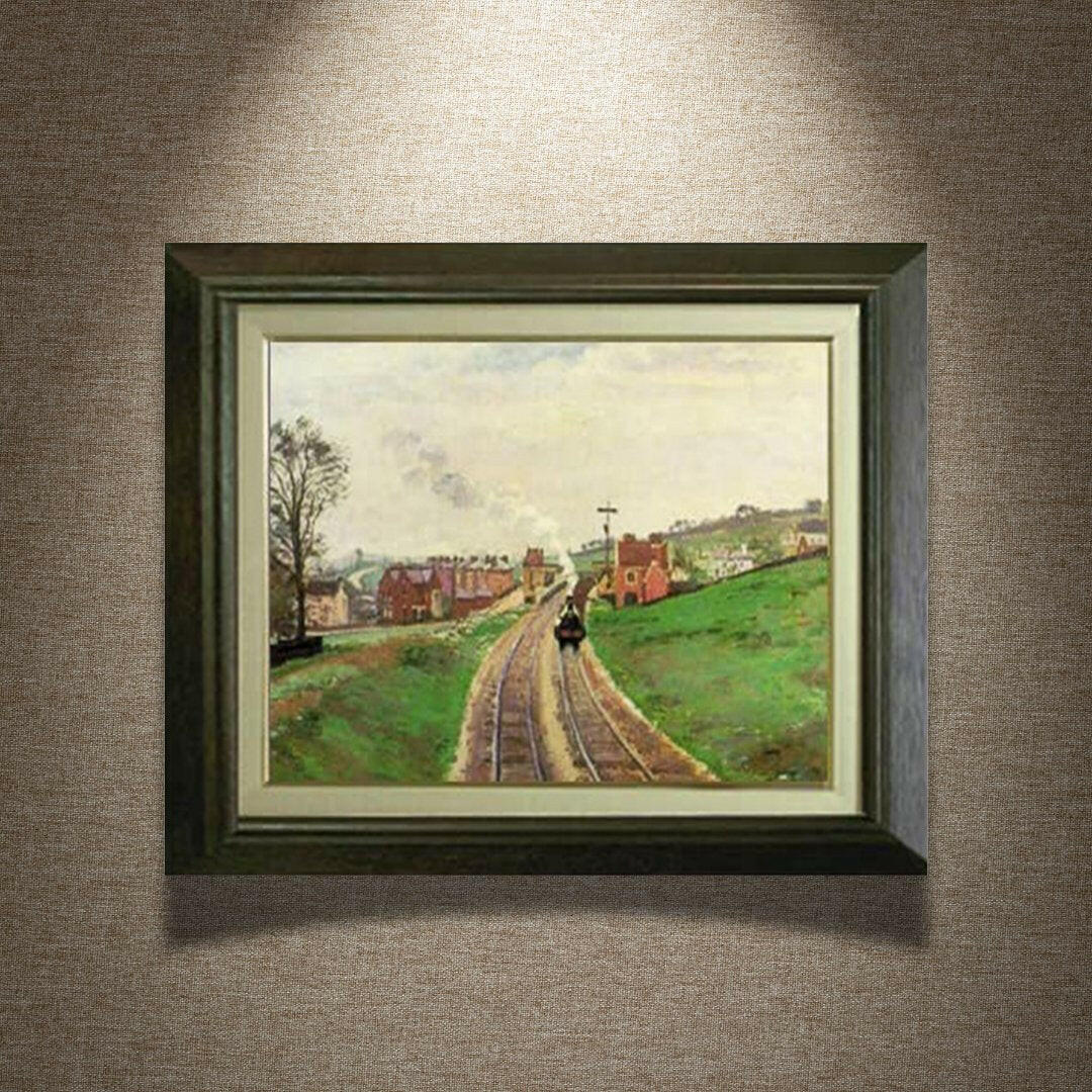 Camille Pissarro |  Lordship Lane Station, Dulwich  F6 Wall Art - Hand-painted oil painting -  | High-Quality Oil Painting.