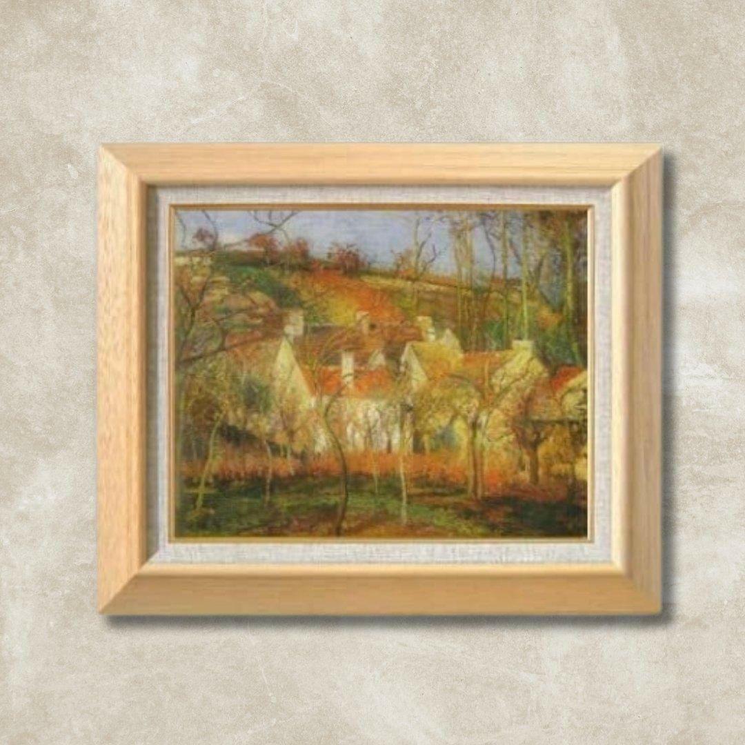 Camille Pissarro | The Red Roofs  F6 -  | High-Quality Oil Painting.