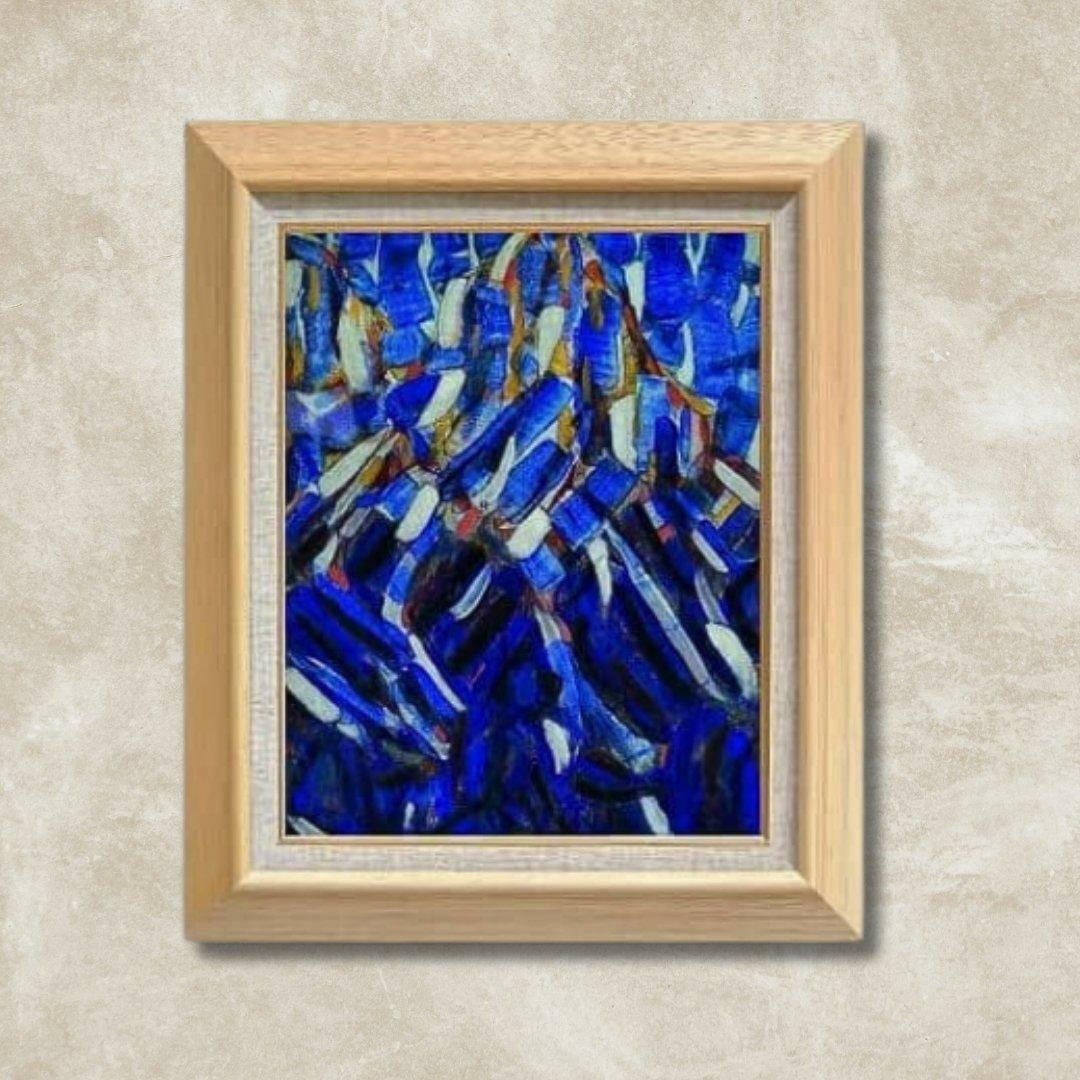 Christian Rohlfs | Abstraction (the Blue Mountain)  F6 -  | High-Quality Oil Painting.