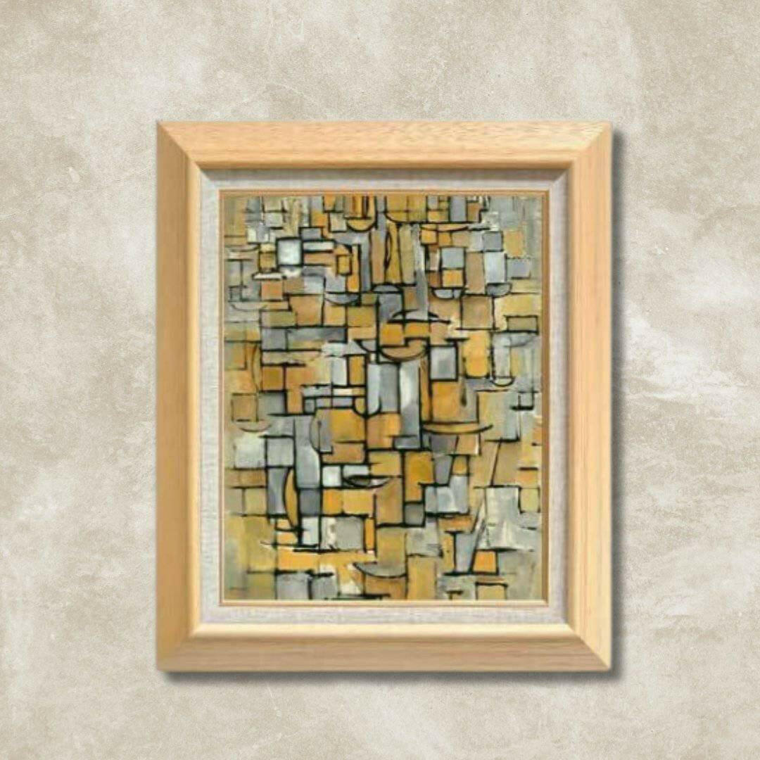 Piet Mondrian |Tableau no1   F6 -  | High-Quality Oil Painting.