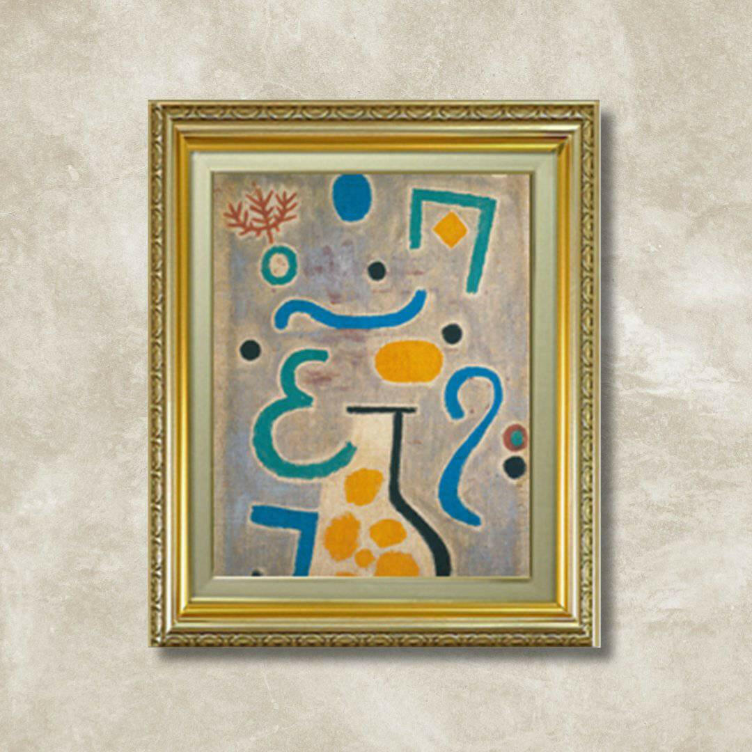 Paul Klee | The Vase F6  Wall Art - Hand-painted oil painting -  | High-Quality Oil Painting.