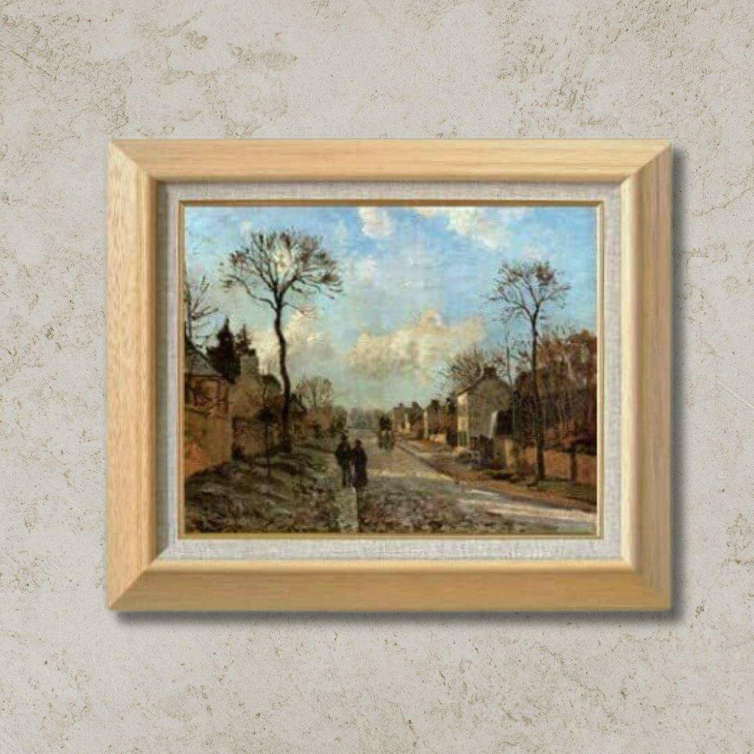 Camille Pissarro | The Road from Louveciennes F6 -  | High-Quality Oil Painting.