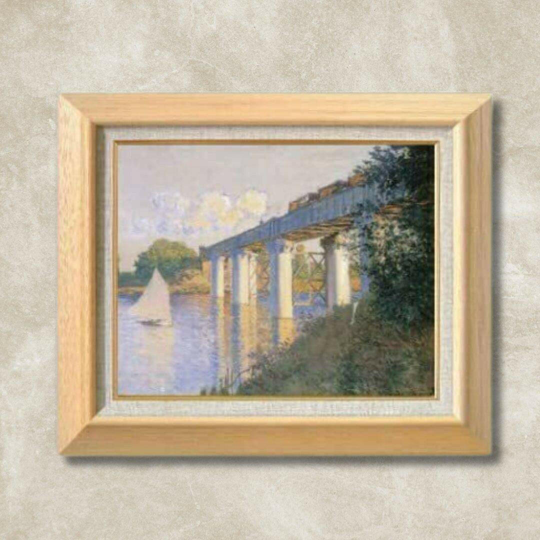 Claude Monet | The Railway Bridge at Argenteuil  F6 -  | High-Quality Oil Painting.