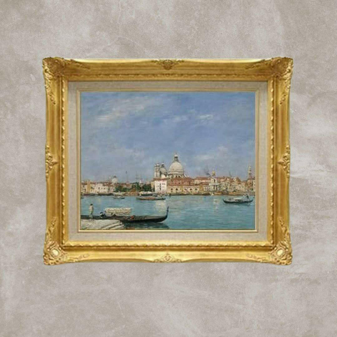 Eugène Boudin | Venice, Santa Maria della Salute from San Giorgio  F6 -  | High-Quality Oil Painting.