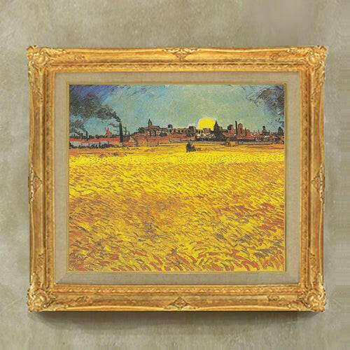 Vincent van Gogh | Sunset: Wheat Fields Near Arles F10