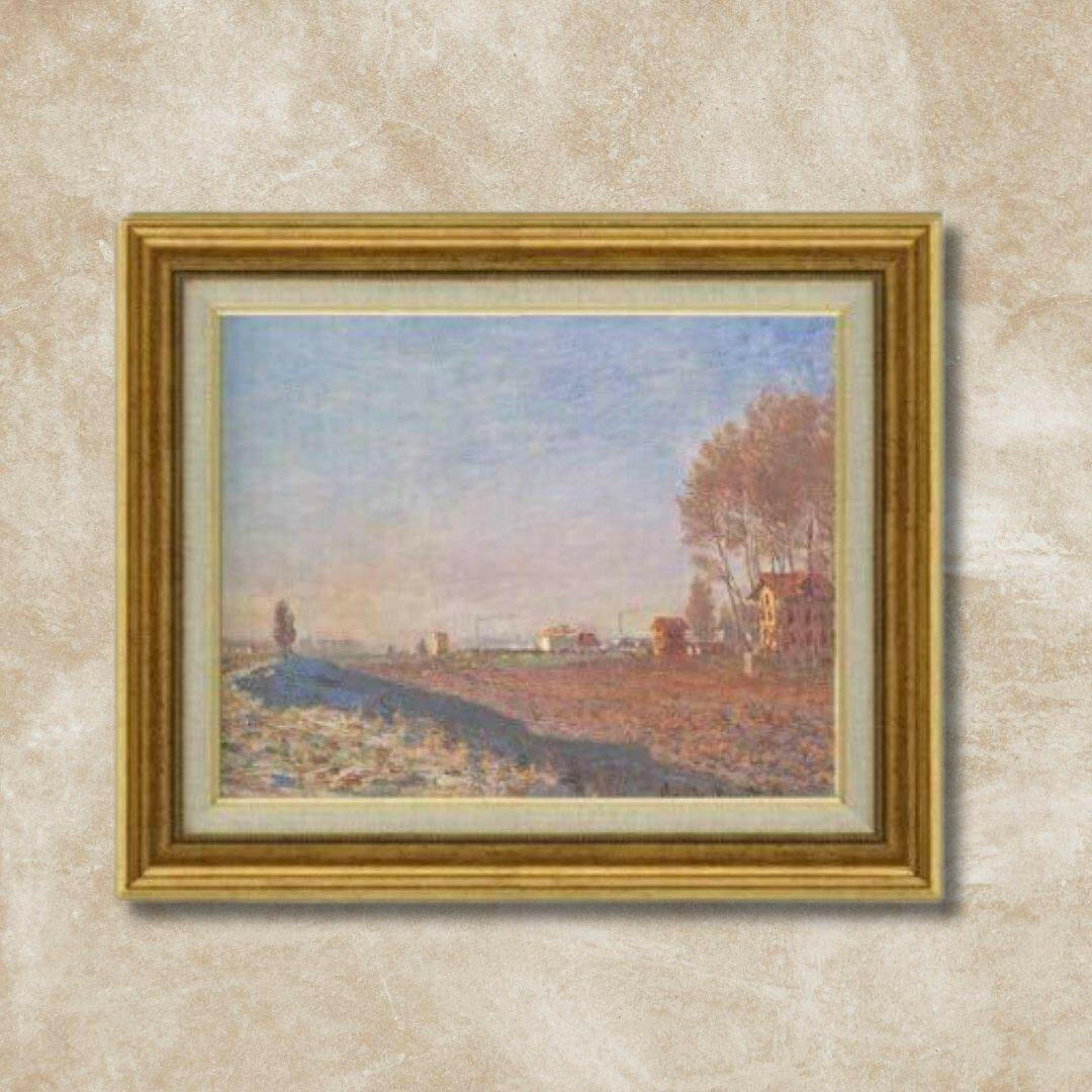 Claude Monet |  The plain of Colombes white frost  F6 -  | High-Quality Oil Painting.