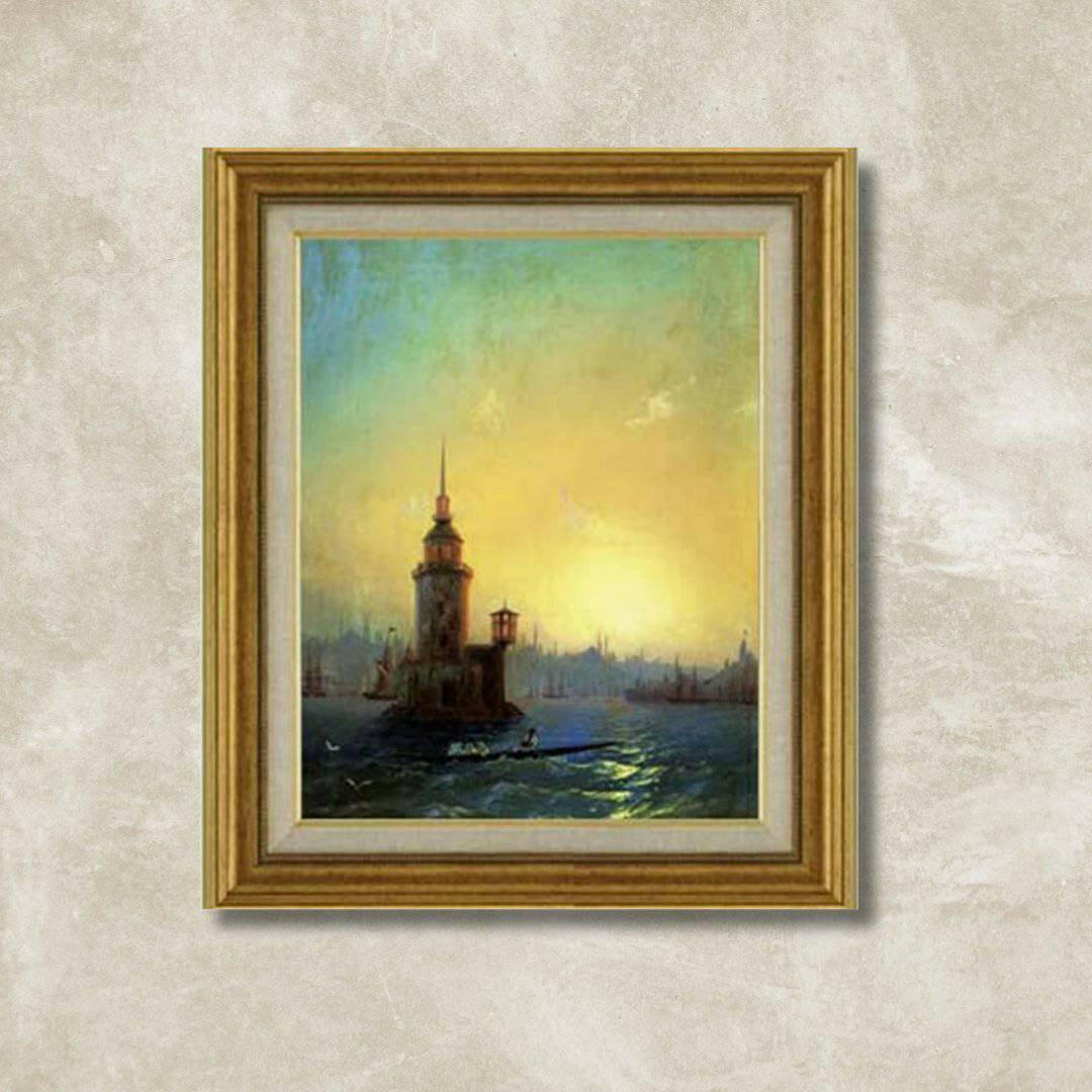 Ivan Aivazovsky| View of the Leander Tower in Constantinople