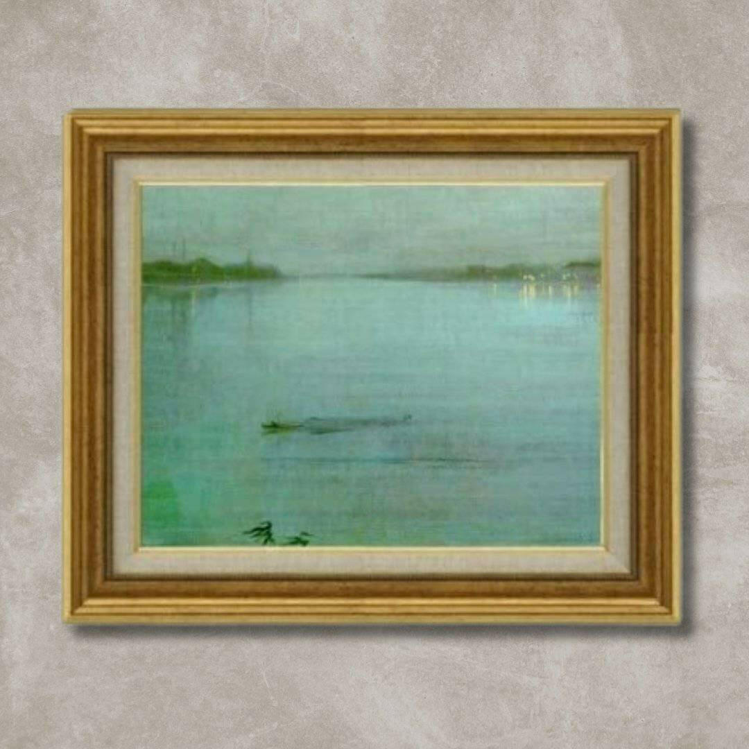 James Abbott McNeill Whistler | Nocturne: Blue and Silver - Cremorne Lights  F6 -  | High-Quality Oil Painting.