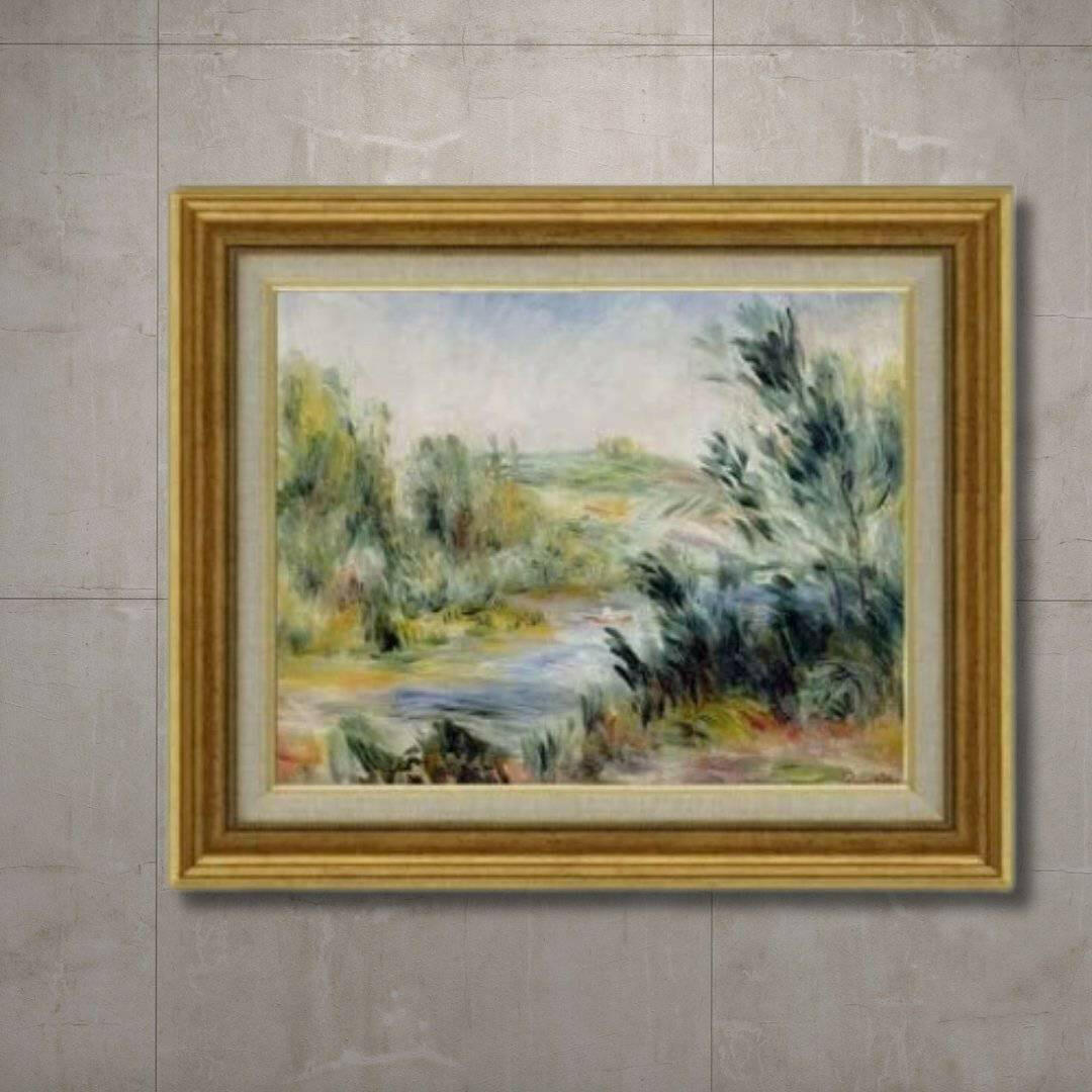 Pierre-auguste renoir | The Banks of a River, Rower in a Boat  F6