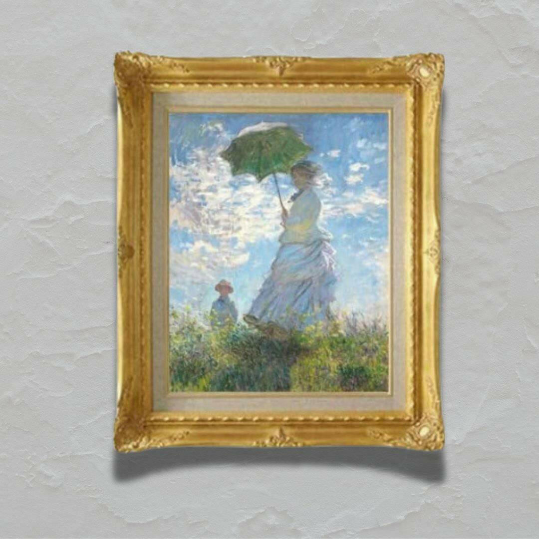 Claude Monet |  Woman with a parasol left  F6 -  | High-Quality Oil Painting.