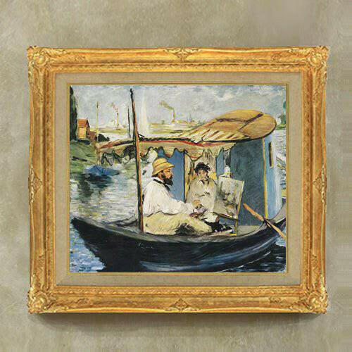 Edouard Manet | Monet in his Studio Boat  F10