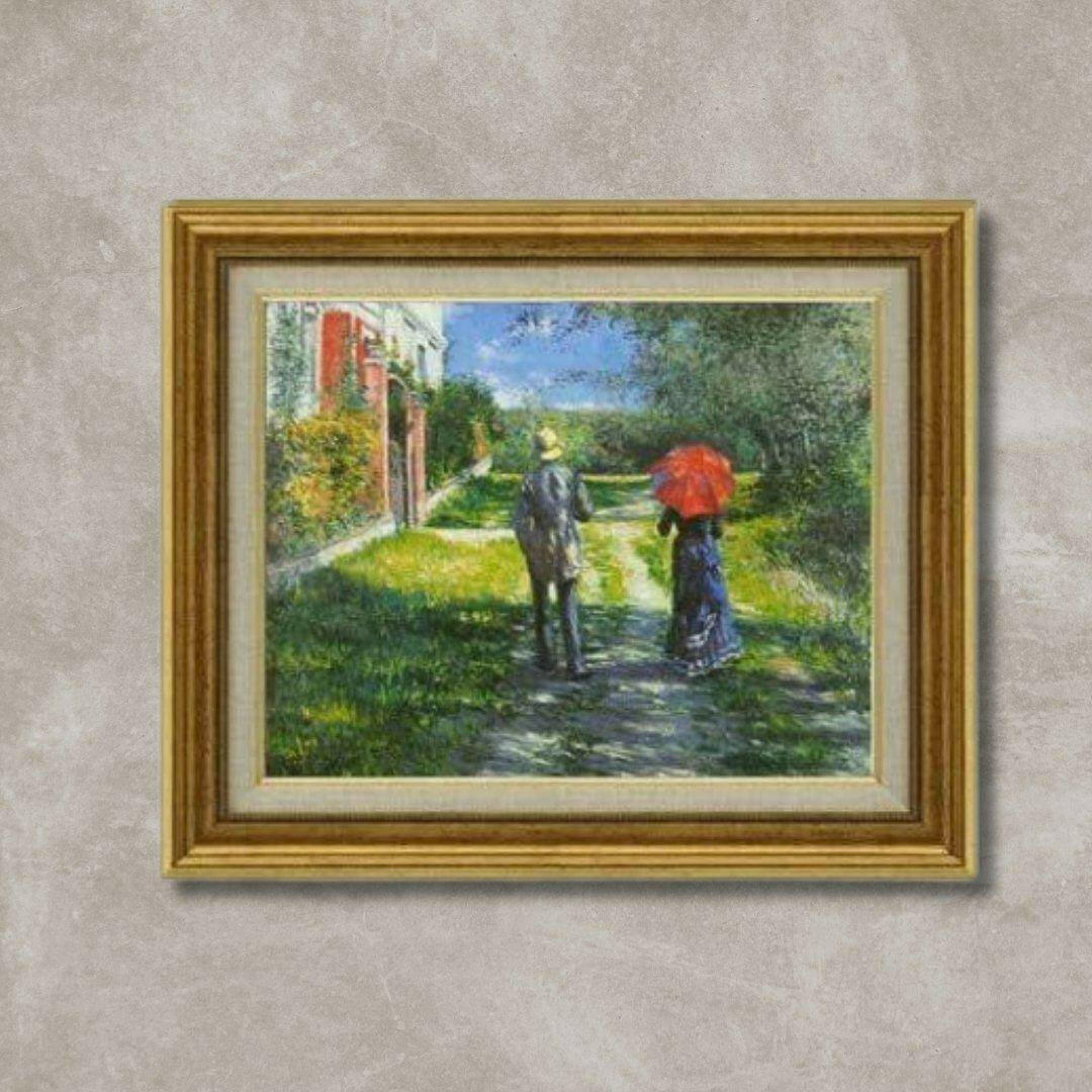 Gustave Caillebotte | Rising road F6  Wall Art - Hand-painted oil painting -  | High-Quality Oil Painting.