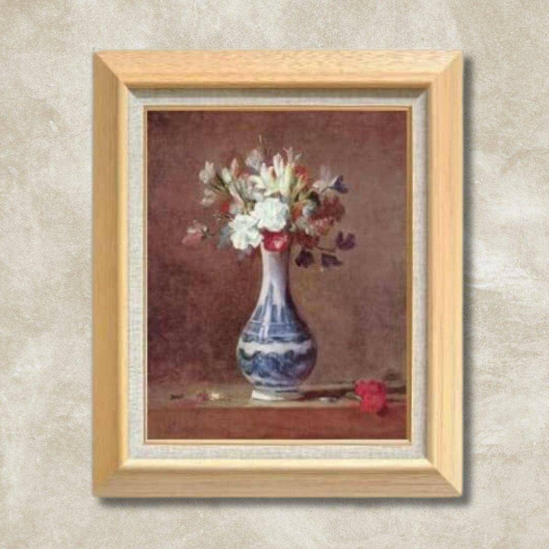 Jean Siméon Chardin | A Vase of Flowers　F6 -  | High-Quality Oil Painting.