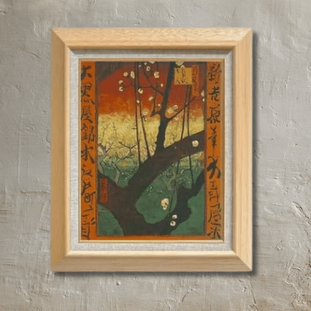 Vincent van Gogh | aponaiserie: Flowering Plum Tree (after Hiroshige) F6  Wall Art - Hand-painted oil painting -  | High-Quality Oil Painting.