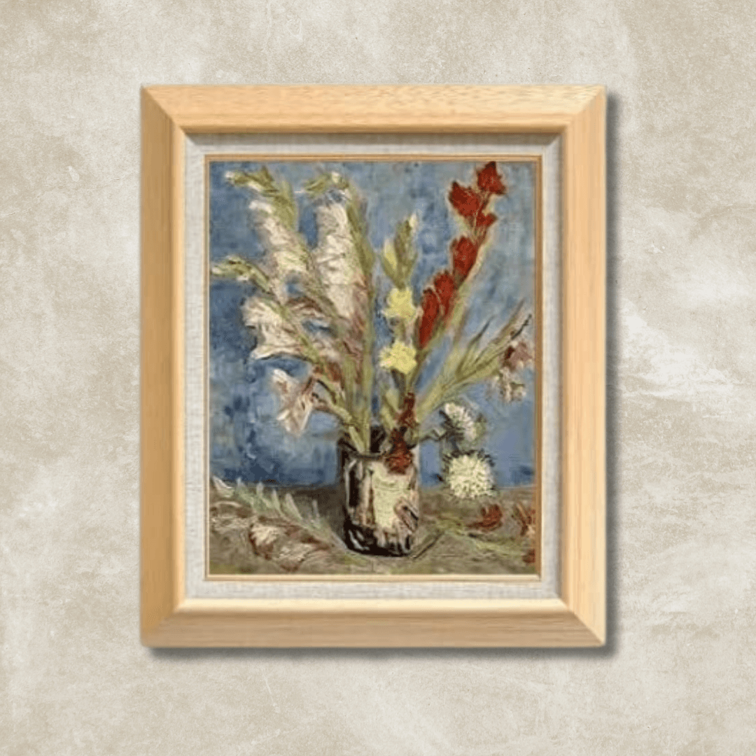 Vincent van Gogh | Vase with Gladioli  F6 -  | High-Quality Oil Painting.