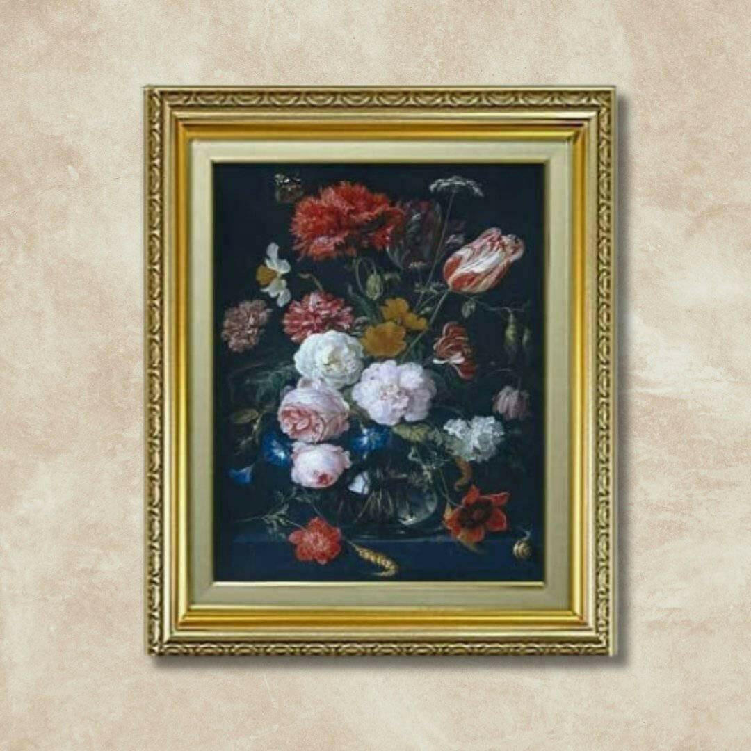 Jan Davidsz. de Heem | Vase and flowers  Wall Art - Hand-painted oil painting