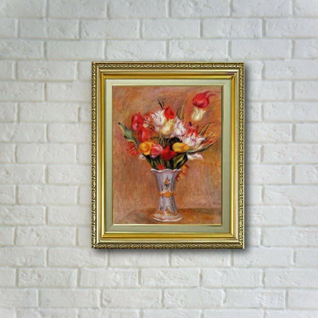 Pierre-Auguste Renoir | Tulips F6 Wall Art - Hand-painted oil painting