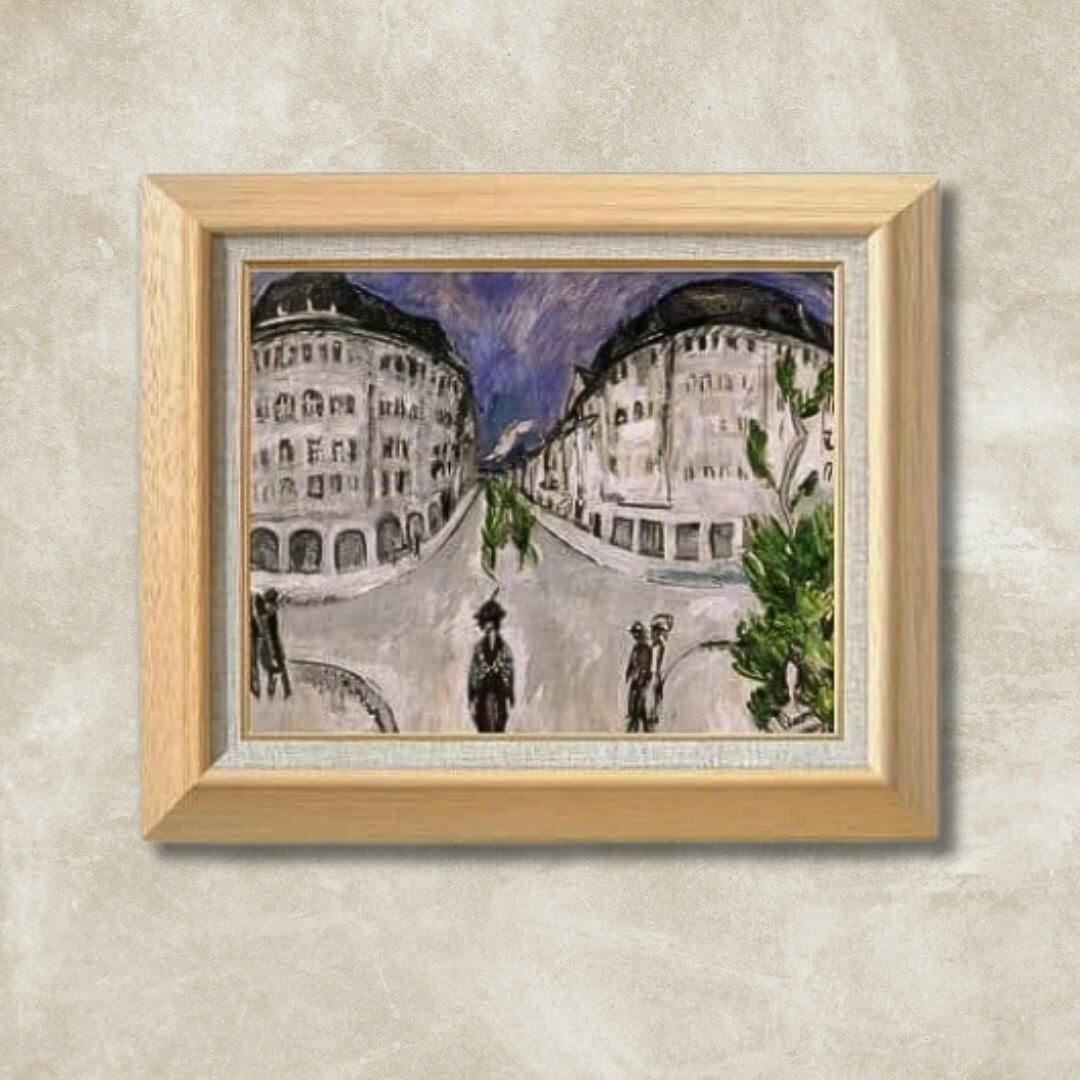 Ernst Ludwig Kirchner | Street at Schöneberg  F6 -  | High-Quality Oil Painting.