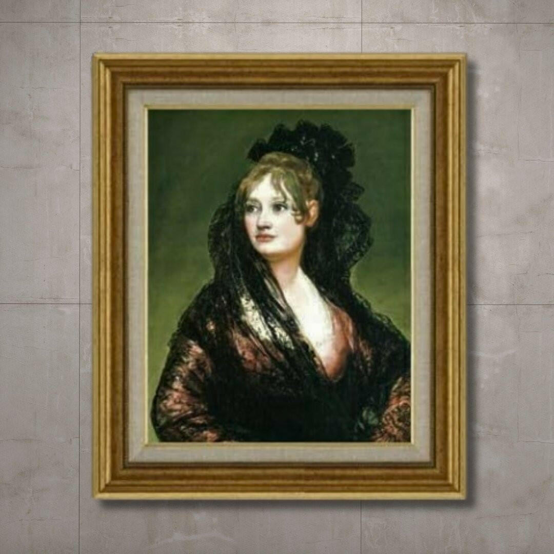 Francisco Goya ｜ Doña Isabel de Porcel  F6 -  | High-Quality Oil Painting.