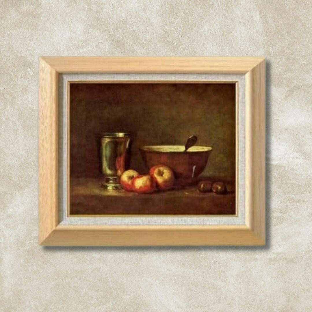 Jean Siméon Chardin | The Silver Cup  F6 -  | High-Quality Oil Painting.