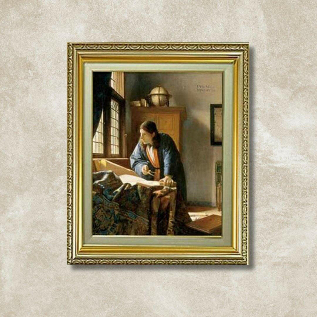 Oil Painting | Johannes Vermeer | The Geographer F6