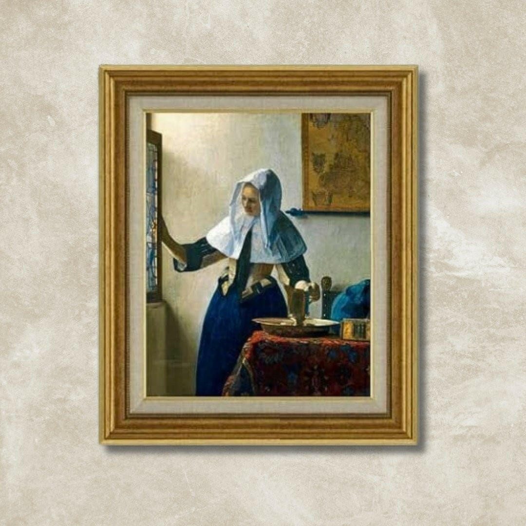 Johannes Vermeer | Woman with a Water Jug  F6 -  | High-Quality Oil Painting.