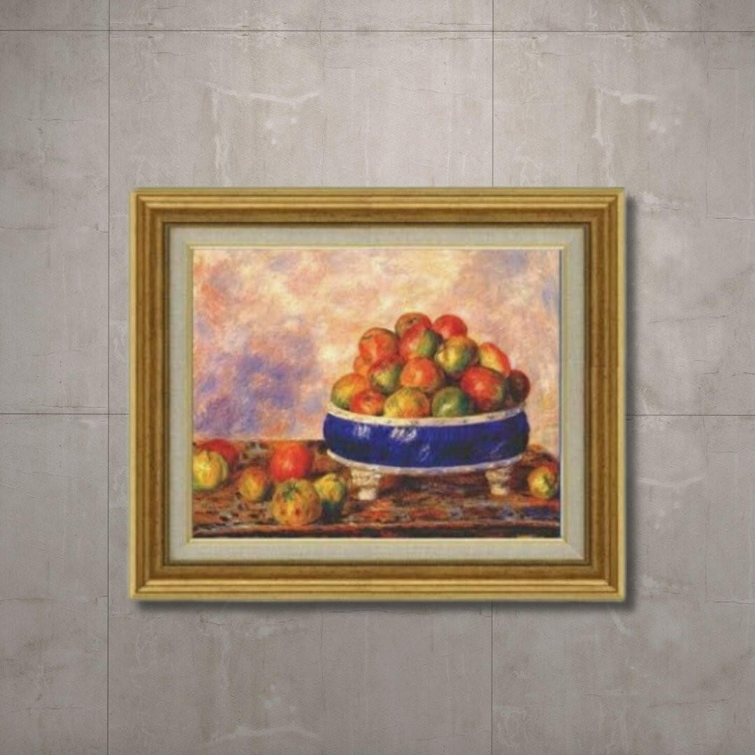 Pierre-Auguste Renoir | Apple on a plate  F6 -  | High-Quality Oil Painting.