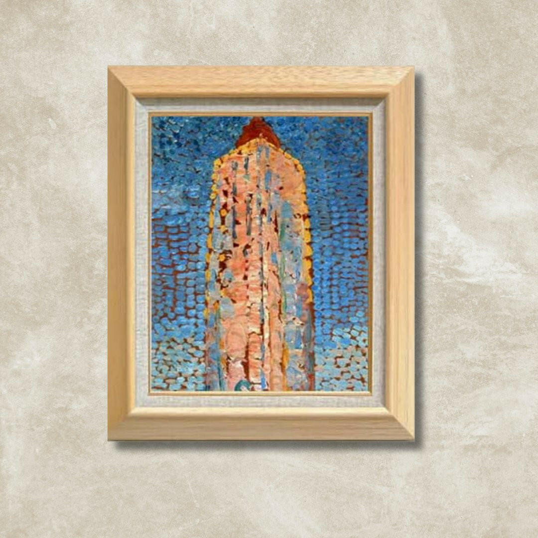 Piet Mondrian |  Lighthouse in Westkapelle   F6 -  | High-Quality Oil Painting.