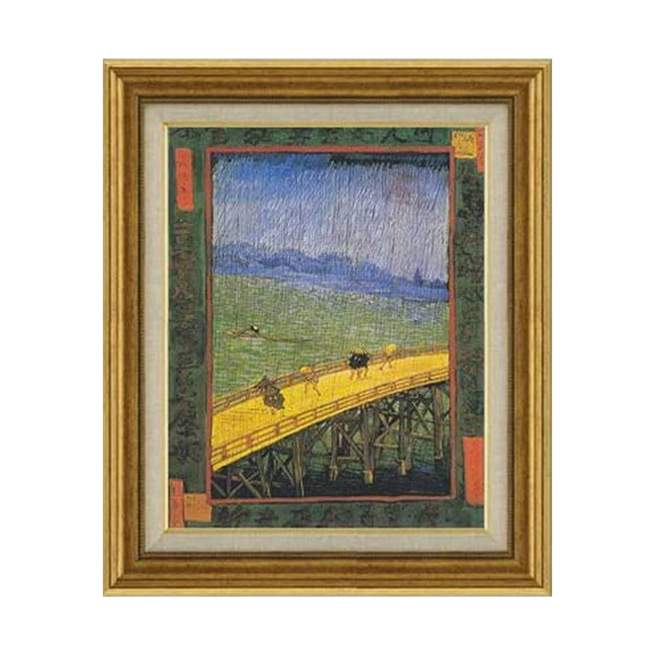 Vincent van Gogh | Japonaiserie: Bridge in the Rain (after Hiroshige) F6 - Commo Art 風景画 　