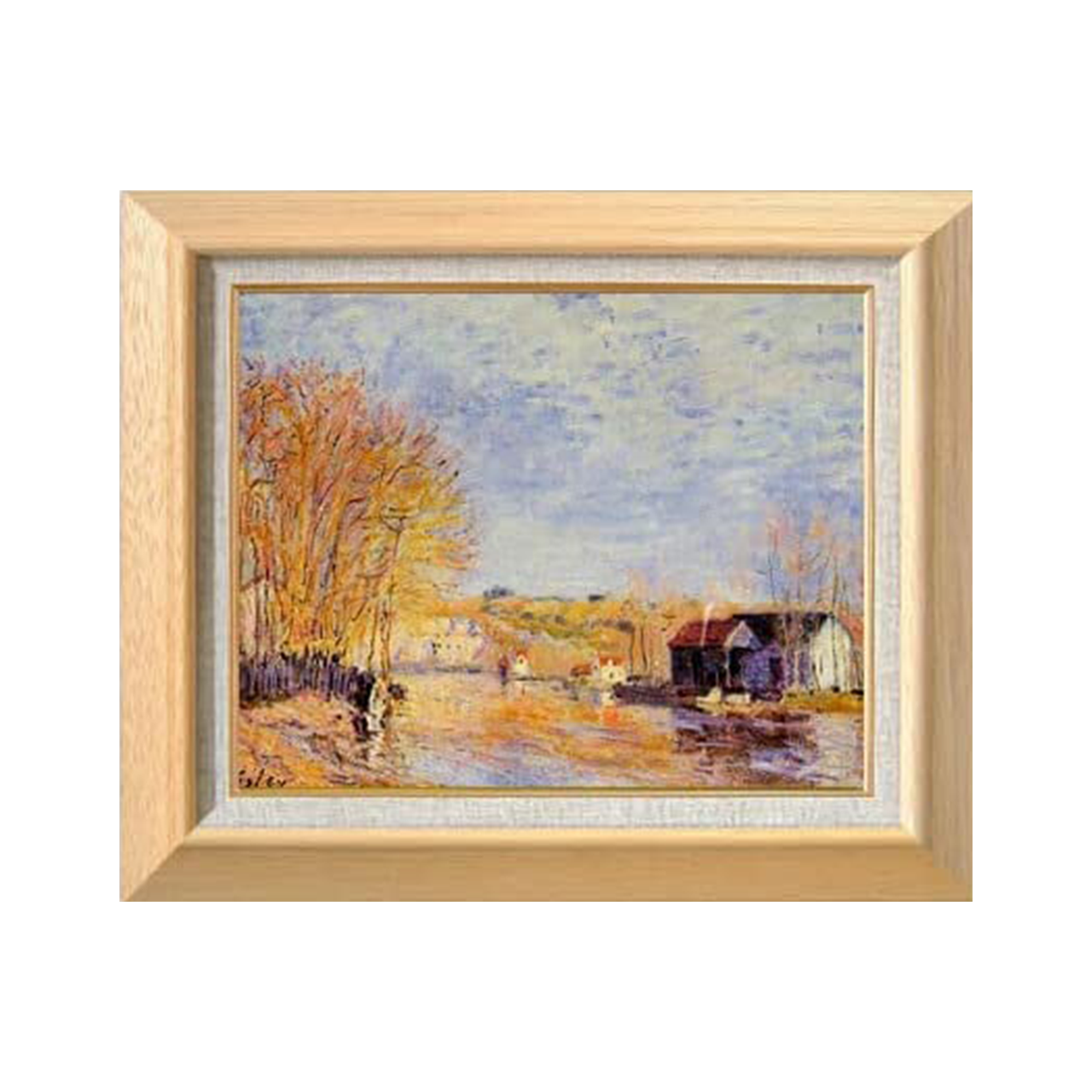 Alfred Sisley | High Waters at Moret-sur-Loing F6 - Commo Art 風景画 　