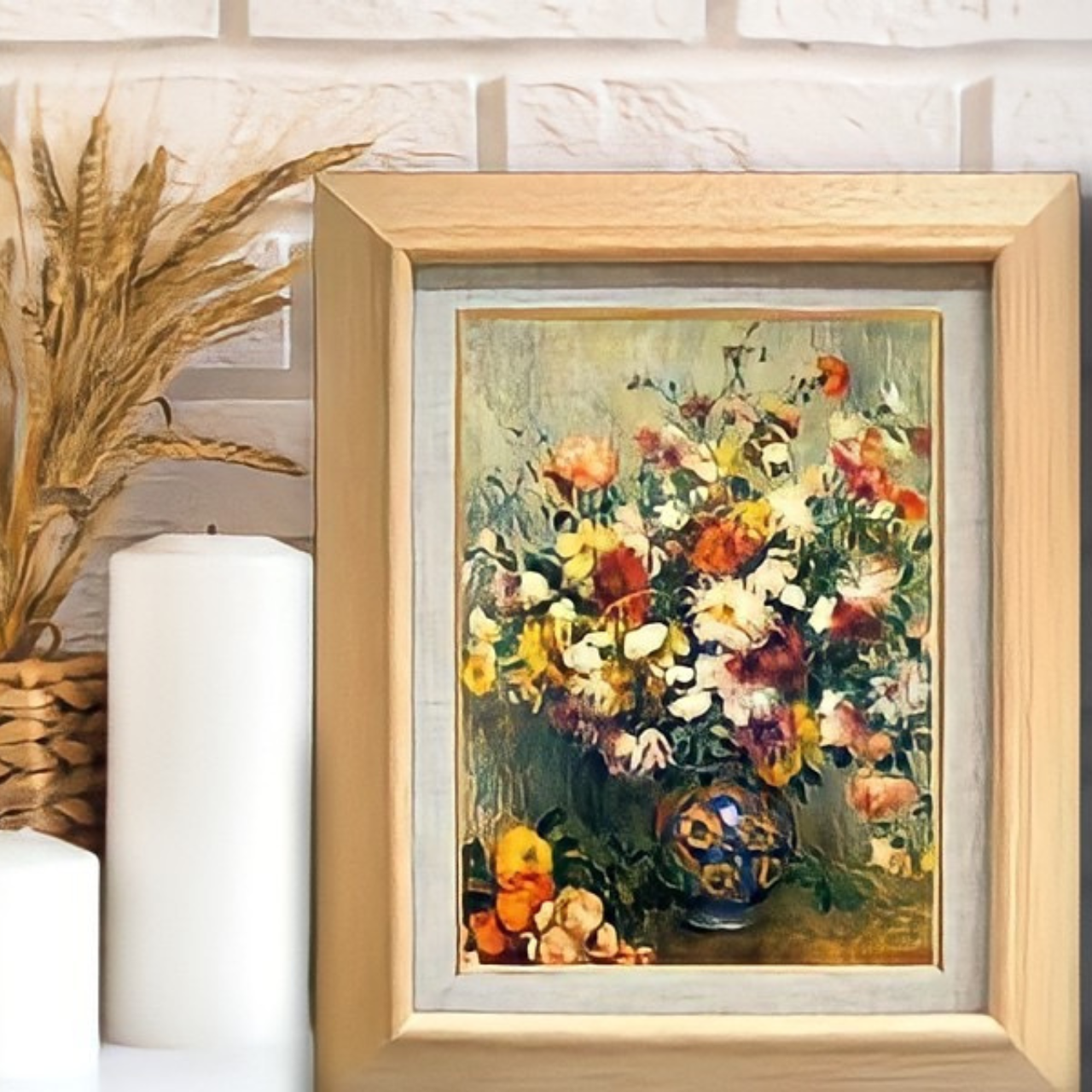 Pierre-Auguste Renoir | Vase of Chrysanthemums F4　 - Commo Art 静物画 　