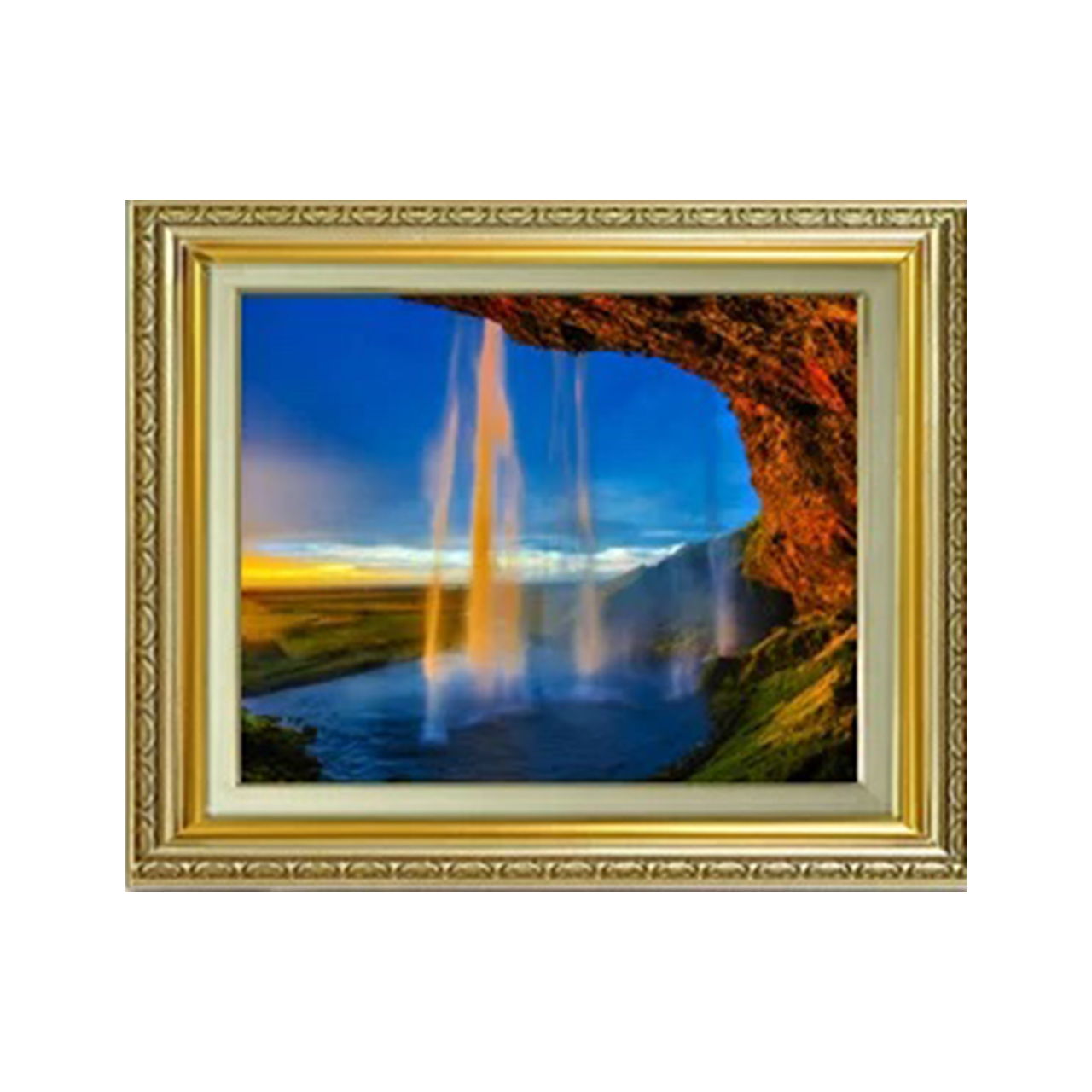 Original Painting | Skogafoss Waterfall F6 - Commo Art 風景画 　