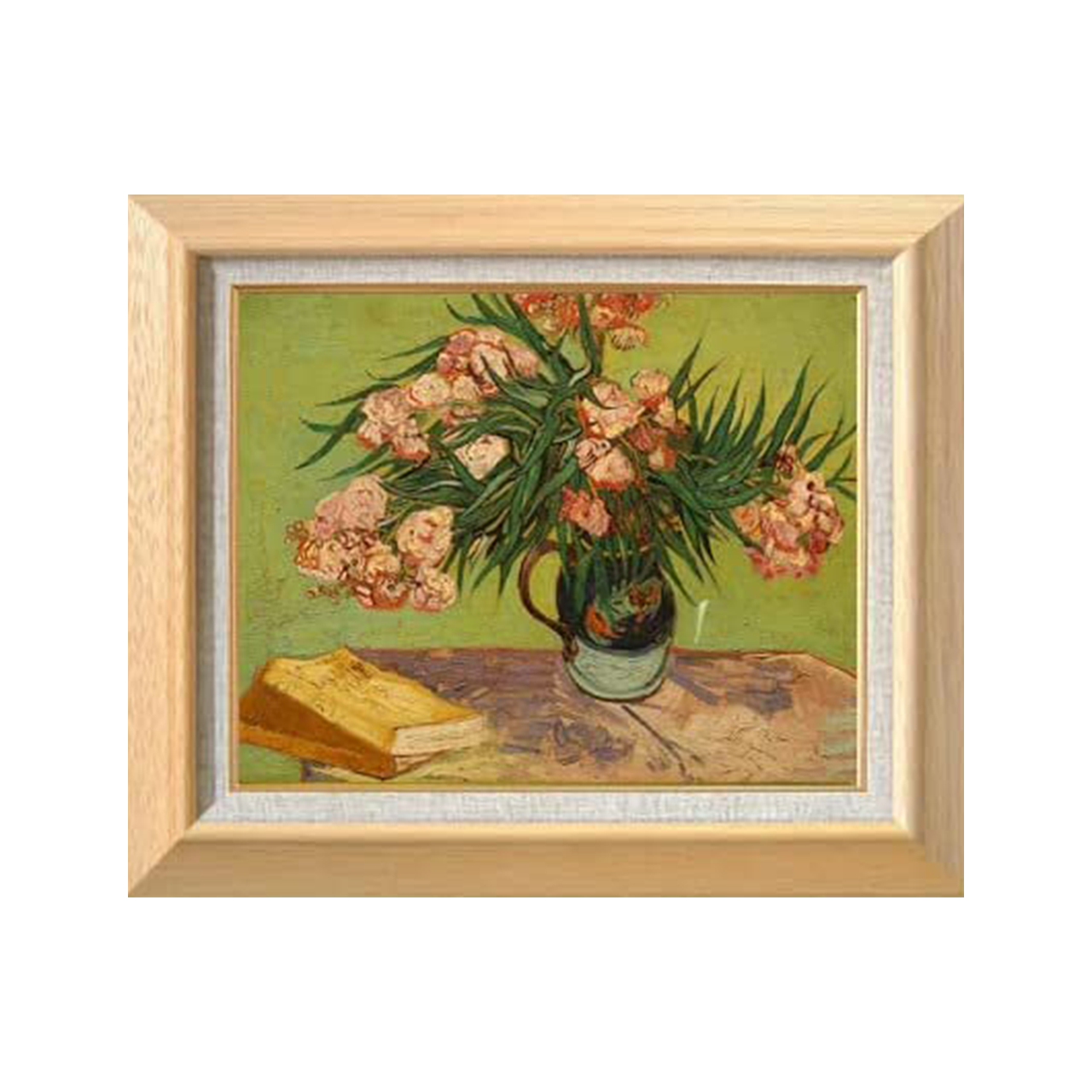 Vincent van Gogh | Vase with Oleanders and Books F6 - Commo Art 静物画 　