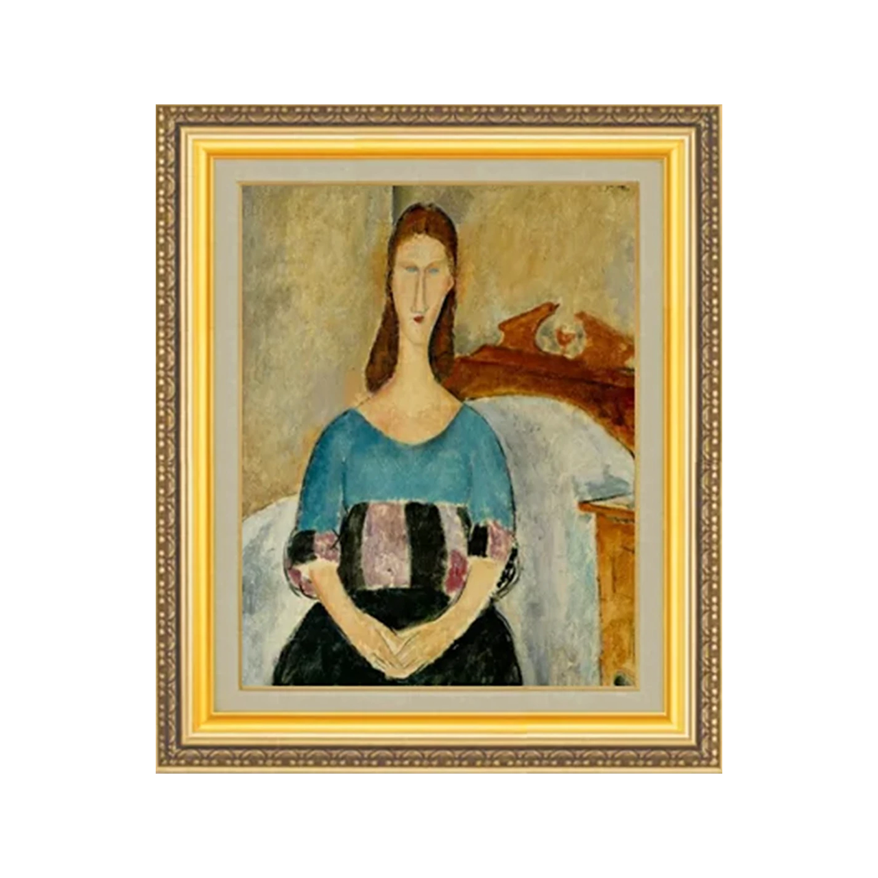 Amedeo Modigliani | Portrait of Jeanne Hebuterne F6　　　　　 - Commo Art 人物画 　