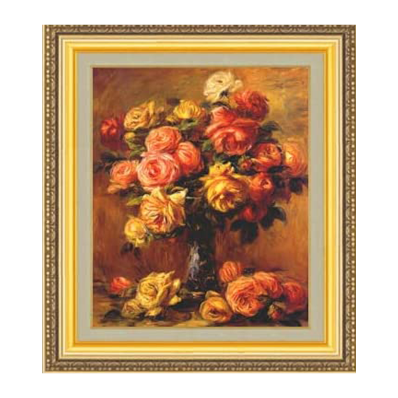 Pierre-Auguste Renoir | Roses in a Vase F8 - Commo Art 静物画 　