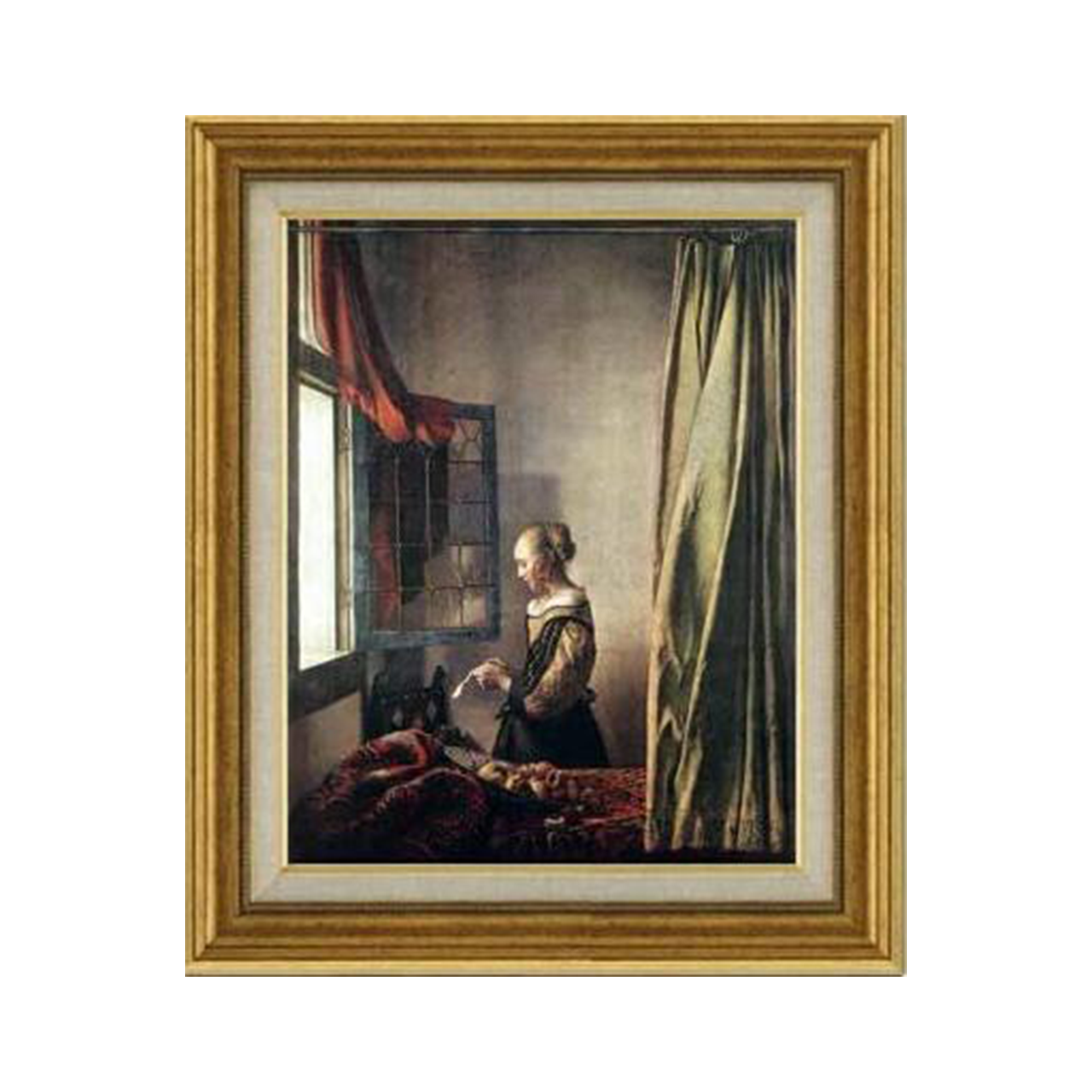 Johannes Vermeer | Girl Reading a Letter at an Open Window（Work before restoration） F6 - Commo Art 人物画 　