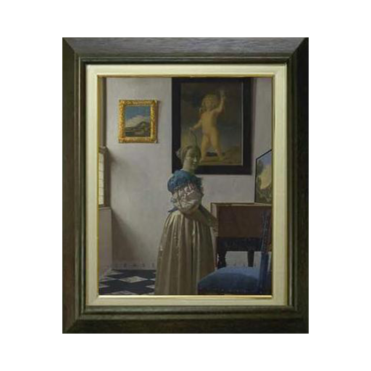 Johannes Vermeer | Lady Standing at a Virginal F6 - Commo Art 人物画 　
