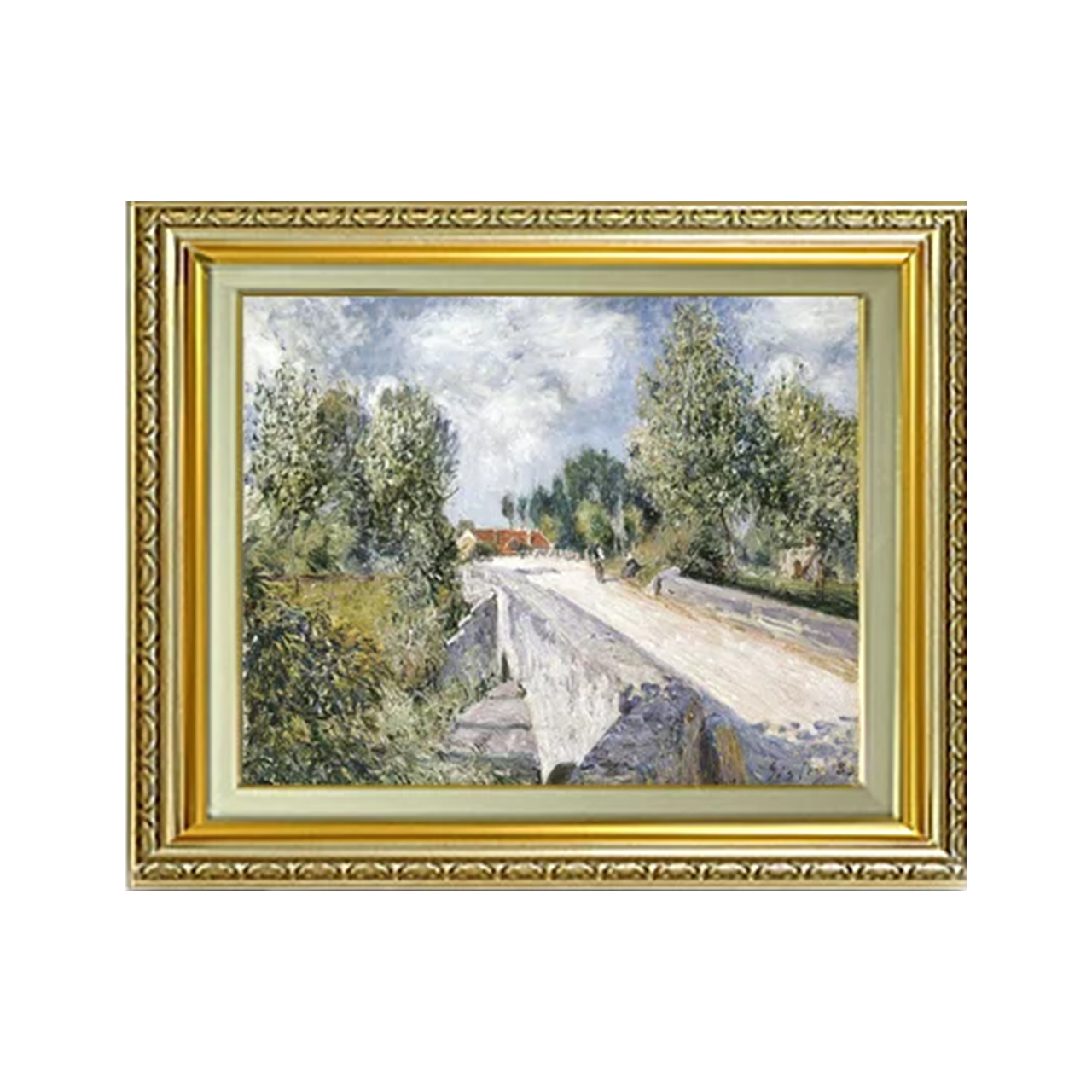 Alfred Sisley | Bridge over the Aubanne　F6　 - Commo Art 風景画 　