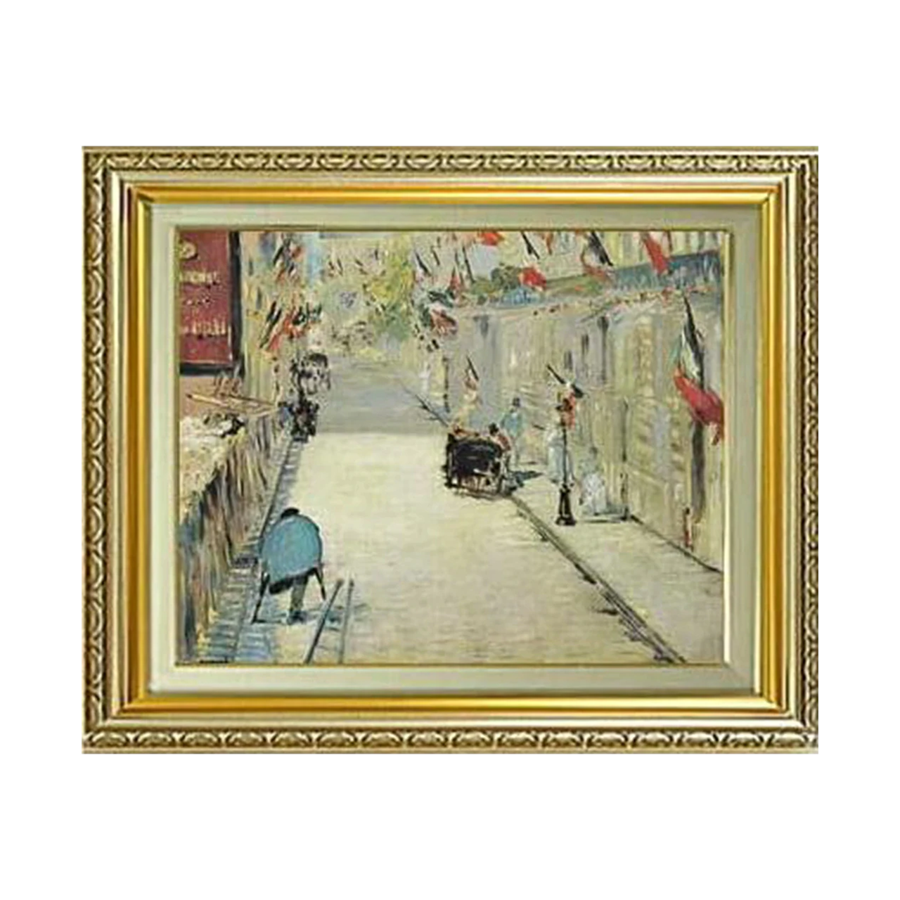 Édouard Manet | Rue Mosnier decorated with Flags F6　　 - Commo Art 風景画 　
