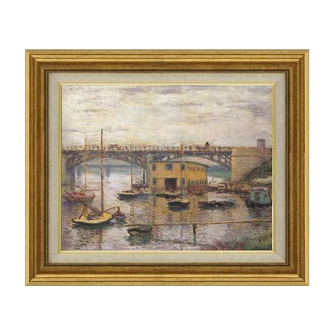 Claude Monet | Bridge at Argenteuil on a Gray Day F6 - Commo Art 風景画 　