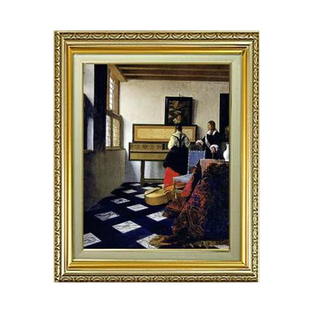 Johannes Vermeer | The Music Lesson F6 - Commo Art 人物画 　