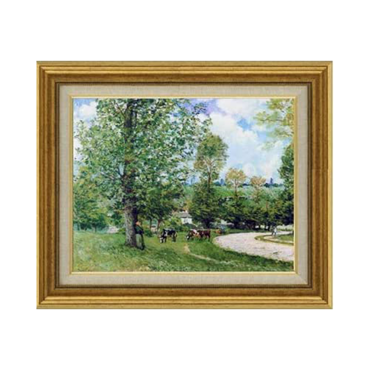 Alfred Sisley | Cows in Pasture, Louveciennes F6 - Commo Art 風景画 　